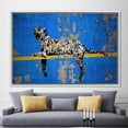 thumbnail image 6 of Leopard Wall Art, Banksy Leopard Canvas Art, Street Wall Decor, Banksy Leopard Printed Canvas, Abstract Canvas, Banksy Printed, Canvas Wall Decor - Gold Framed, 6 of 9