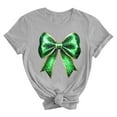 thumbnail image 5 of Elvqul Shirts Chandails à Col Rond pour Femmes T - à Manches Courtes de la Saint-Patrick Grande Taille Verts Graphiques Fête Mignons Hauts pour Femmes Stylés, 5 of 5