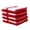 Red, variant on Living Fashions 8 Pack Cotton Terry Kitchen Dishcloth - 12" x 12"