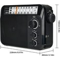 thumbnail image 6 of Retekess TR604W AM/FM Electric Radio, Portable Emergency Weather Reception, Home Use,Camping radio,for Mother’s Day(Black), 6 of 10