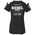 thumbnail image 3 of Women's Richard Childress Racing Team Collection  Black Kyle Busch Rebel Bourbon Uniform T-Shirt, 3 of 3