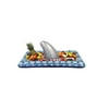 Pack of 6 Blue and Silver Inflatable Shark Buffet Coolers 4.5'