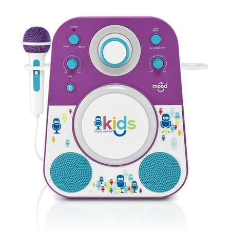Singing Machine - Kids Mood Bluetooth Karaoke System - Purple