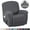 Grey, variant on AIGIA Recliner Stretch Sofa Slipcover 1 Seat Recliner Chair Cover with Side Pocket Soft Checked Jacquard Fabric