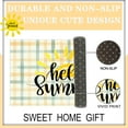 thumbnail image 3 of Hello Summer Door Mat Seasonal Decorative Sun Doormat Non Slip Rubber Backing Outdoor Indoor Entryway Floor Mat Home Decor 17x29 Inch, 3 of 6