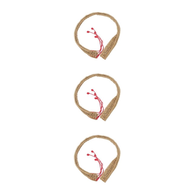 Eigraketly Elimine el ruido con una elegante cuerda de ratán tejida para decoración del hogar hecha a mano Handpan Rattan Rope Fitting rojo Type1 NO1