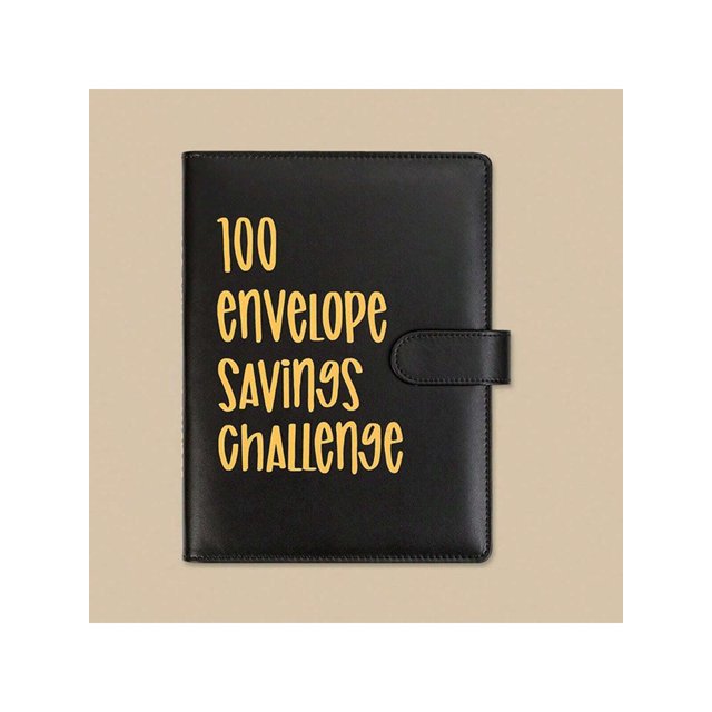 1pc Pink Couple Cash Saving Challenge Planner With Budget Tracking And Note Taking Function