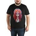 thumbnail image 4 of Large Tops For Men GraphicSkull Printed Tees Summer Everyday Short-Sleeved T Shirts Black or White XS-5XL, 4 of 5