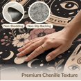 thumbnail image 6 of ODIKA 8'x10' Washable Area Rug Black Pink Mystical and Floral Design Enigmatic Motifs with Cats, Moons, Symbols for Living Room, Under Sectional, Family , Durable, Non-Slip, 6 of 7