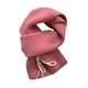 thumbnail image 3 of Bufanda elegante y suave para mujer, regalo de otoño, color liso, resistente al viento y al clima. Rosa, 3 of 9