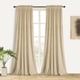 thumbnail image 1 of Cortinas Roslynwood de Terciopelo Crema 135x213 cm 2 Paneles, 1 of 9