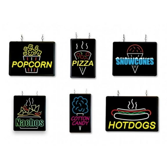 Benchmark USA 92002 Ultra Bright Merchandising Signs - Hotdogs