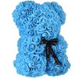 thumbnail image 5 of Oso rosa - Oso de peluche rosa de 10 pulgadas con abrazo de oso de peluche - Más de 250 docenas de flores artificiales - Caja de regalo transparente para el día de San Valentín, aniversarios y despedidas de soltera (vino) Ormromra WRMH-203-1, 5 of 5
