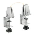 thumbnail image 3 of Unique Bargains Support de Support de Partition 2 Pack Pince Réglable pour 3,2-9mm d'Épaisseur, Ton Argent, 3 of 5