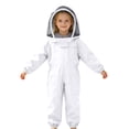 thumbnail image 3 of SNKSDGM Kids Full Body Beekeeping Suit with Mesh , Zip Up Multi Pocket Protective Coverall for 7-12 Years Old WH1 7-9Years, 3 of 6
