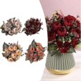 thumbnail image 3 of Artificial Flowers Bridal Bouquet & Silk Plant Arrangement - Perfect Home & Garden Decor for Weddings and Events, 3 of 5