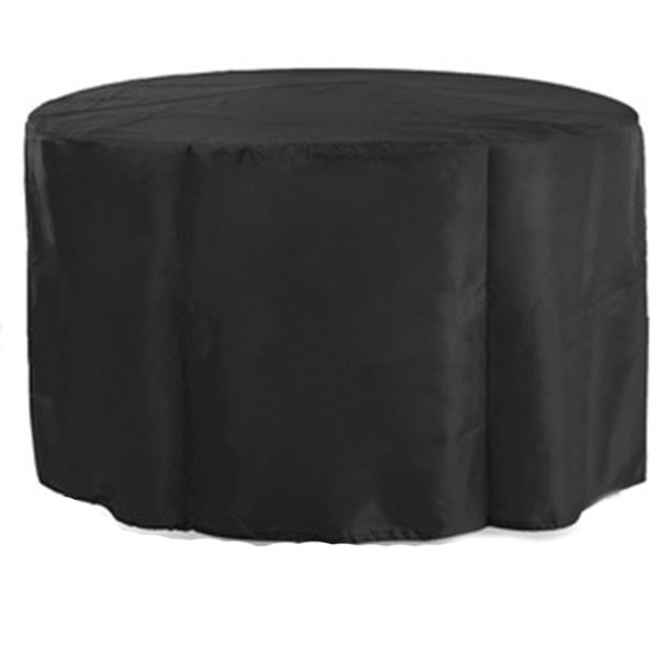 Funda de tela Oxford redonda impermeable y a prueba de polvo para muebles de jardín al aire libre