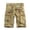 Khaki, variant on asdoklhq Cargo Shorts for Men Clearance Men's Casual Pure Color Outdoors Pocket Beach Work Trouser Cargo Shorts Pant