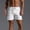 White, variant on Basketball Shorts Qiggri Men Casual Fashion Solid Shorts With Pocket Elastic Waist Short Pants Mens Cotton Shorts