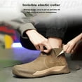 thumbnail image 6 of Lightweight Safety Trainers Men Steel Toe Cap Boots Breathable Leather Work Shoes, 6 of 8