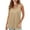 Tank Tops for Women under $5-Khaki, variant on Brilliant Tank Tops for Women under $5 Women's New Solid Color Round Neck Camisole Sleeveless Tank Tops Brown M
