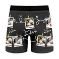 thumbnail image 6 of KHONTS Men's DIY Personalized Boxers Husband Boyfriend Funny Boxers for Men Valentine's Day Birthday for Him Black XXL, 6 of 8