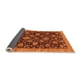 thumbnail image 2 of Ahgly Company Indoor Round Oriental Orange Traditional Area Rugs, 3' Round, 2 of 4