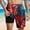 Black-02, variant on Mens Swim Trunks with Liner 2 in 1 Quick Dry Bathing Suits Independence Day Print Lightweight Breathable Board Shorts Summer Beach Shorts Red M