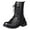 Black, variant on Bmisegm Heeled Boots for Women Tan Short Boots Women's Single Boots Fashion Shoes New Thick Soled Motorcycle Boots Boots for Women Black 8.5