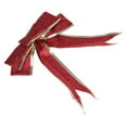 thumbnail image 3 of Adorno colgante de árbol de Navidad con lazo y cinta con purpurina decorativa navideña (rojo), 3 of 8