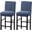Deep blue, variant on 2 Pack Stretch Bar Stool Covers Counter Stool Pub Chair Slipcover Cafe Barstool Slipcover Removable Furniture Chair Seat Cover Bottom for Dining Room Kitchen