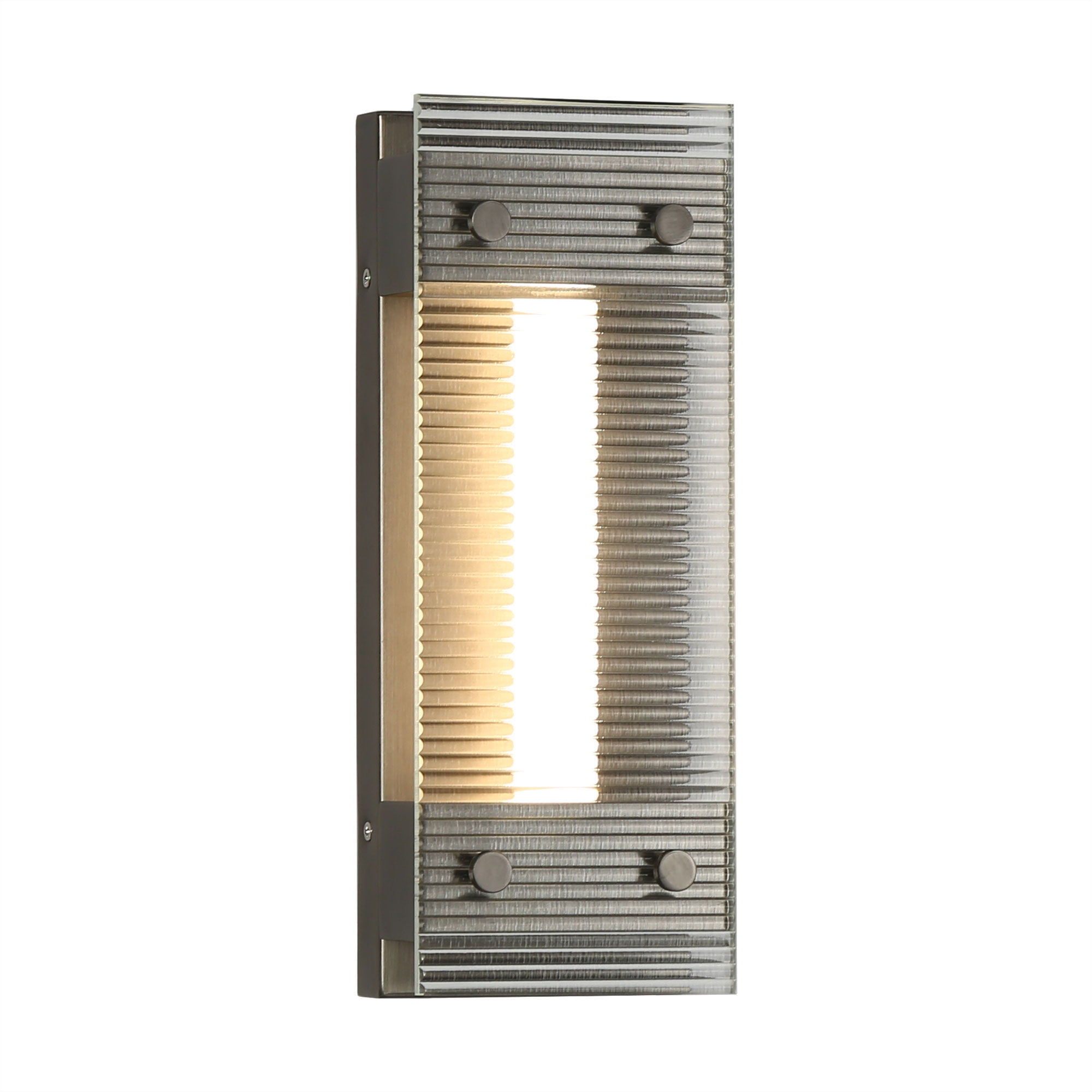 LNC Pontevedra 1-Lights 4.7" Modern Luxury Cylinder Integrated LED Wall Lights, Gunmetal Black