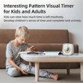 thumbnail image 3 of 60-Minute Visual Timer with Night Light, Countdown Timer,Pomodoro Timer with Rainbow Pattern for Kids and Adults, 3 of 3