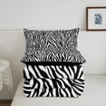 thumbnail image 5 of Erosebridal Black White Zebra Print Comforter Sets Size, Wild Animal Comforters & Duvets, Woodland Wildlife Bedding Comforter Set, Ultra Soft Room Decorative, 2-Piece, 5 of 8