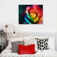 thumbnail image 5 of PIKWEEK Flower Wall Decorative Art - Rainbow Rose Poster - Home Wall Canvas Print Decorative Art Aesthetic Canvas Painting Posters And Prints Wall Art Pictures for Living Room Bedroom Decor, 5 of 5