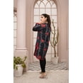 thumbnail image 4 of Indian Pakistani Short Kurti Tunic Tops - Printed Khaddar Fabric for Women - Office & Casual Wear, Modern Design, M-3XL, 4 of 6