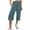 Navy, variant on Scyoekwg Womens Capris for Summer Casual Drawstring Button High Waist Pant Straight Wide Leg Cropped Trousers (Black,S)