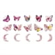 thumbnail image 3 of Pegatinas de Material de Decoración de Cuaderno Retro, Pegatina Decorativa DIY para Etiquetas de Cuaderno, Mariposa Violeta, 3 of 8