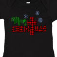 thumbnail image 4 of Inktastic Merry Christmas Buffalo Plaid Cross with Snowflakes Boys or Girls Baby Bodysuit, 4 of 5