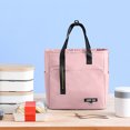 thumbnail image 6 of SPOORYYO Lunch Box for Women, Insulated Pink Lunch Bag Tote, Compact Cute Small Soft Cooler Tote for Women Adult Work Office, Reusable Medium Lunch Purse Pail, 6 of 6