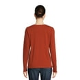 thumbnail image 5 of Time and Tru Women's Long Sleeve T-Shirt (3 Pack), 5 of 5