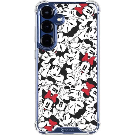 Skinit Disney Minnie Mouse Red Color Pop Face Pattern Galaxy S25 Clear Case