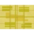 thumbnail image 1 of Ahgly Company Machine Washable Indoor Rectangle Transitional Yellow Area Rugs, 2' x 3', 1 of 7