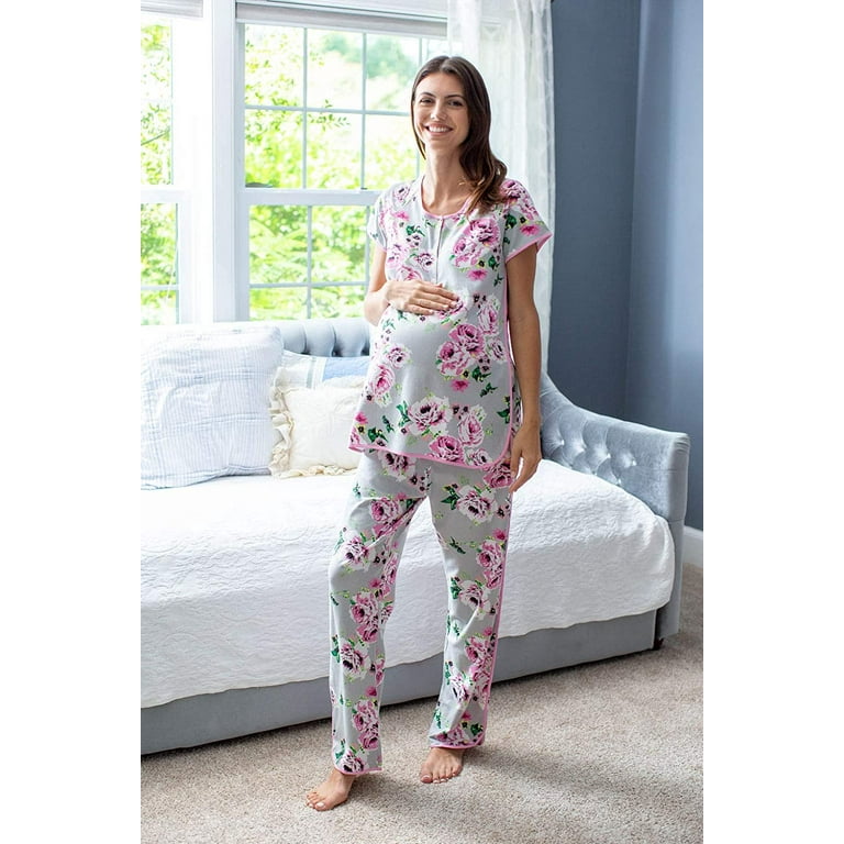 Kindred Bravely - Davy Ultra Soft Maternity & Nursing Pajamas Sleepwear Set