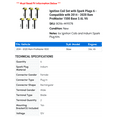 thumbnail image 2 of Ignition Coil Set with Spark Plugs 6 - Compatible with 2014 - 2020 Ram ProMaster 1500 Base 3.6L V6 2015 2016 2017 2018 2019, 2 of 2