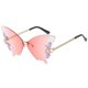 thumbnail image 5 of Pearl Europa y los Estados Unidos bailan mariposa diamante gafas de sol de montura grande gafas de sol de moda para mujer, 5 of 5