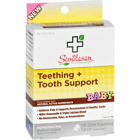 UPC 094841820002 product image for Similasan Baby Teething and Tooth Support - 135 Tablets | upcitemdb.com