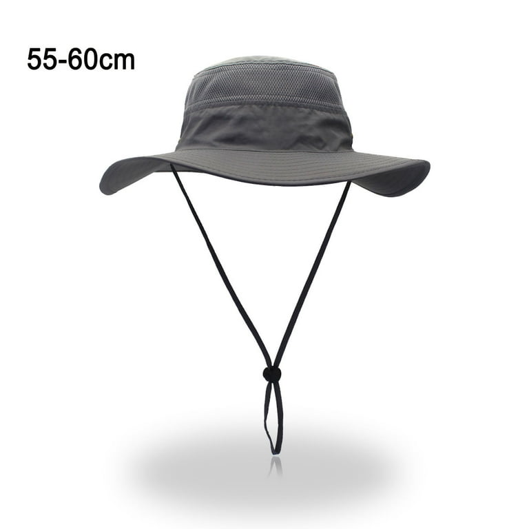 Bangyan Fashion Breathable Hat Summer Men Women Hat Outdoor UV Protection Wide Brim Sun Hat, Adult Unisex, Size: One size, Black