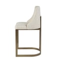 thumbnail image 4 of Metal Base Counter Stool with Curved Design / In Kitchen, Stylish and Comfortable, 4 of 5