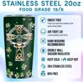 thumbnail image 3 of St Patricks Day Tumbler Jewelry Style Irish Fact Celtic Cross Stainless Steel Tumbler 20 Oz Cup with Lid Travel Mug Saint Paddy''s Day Gifts for Irish Women Men Family Friends, 3 of 6